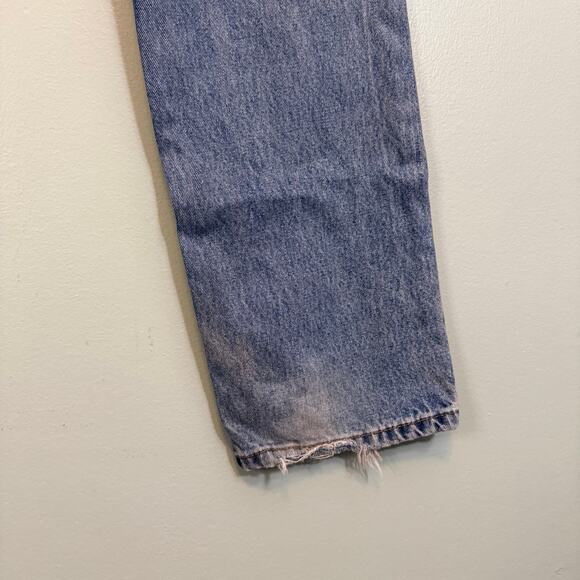 Levis 505 Jeans Men 34X30 Blue Denim Straight Leg Regular Fit Casual Medium Wash - Picture 6 of 12